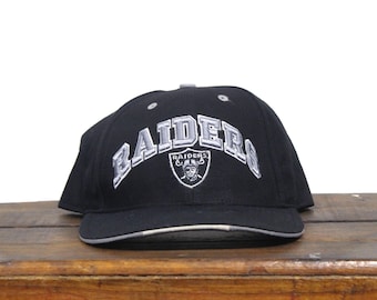 Vintage Los Angeles Raiders キャップ ブラック Vintage Los Angeles Raiders キャップ ブラック Genuine Leather
