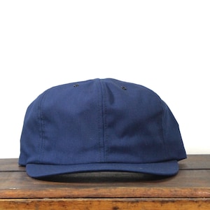 Vintage 80s Navy Blue Made In USA Trucker Hat Snapback Baseball Cap