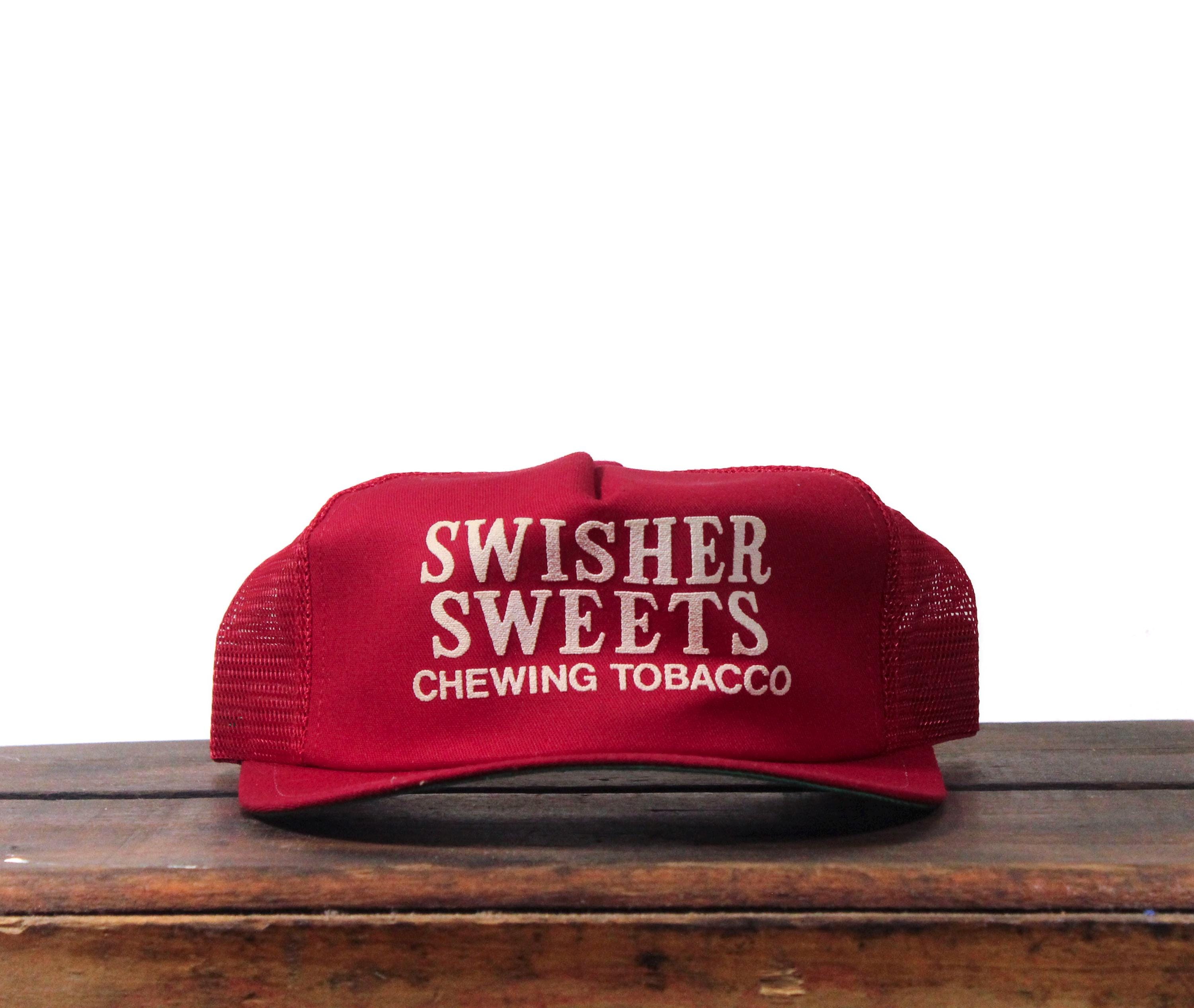 Vintage 80s Swisher Sweets Chewing Tobacco Dip Snuff Cigars Cigarillos  Trucker Hat Snapback Baseball Cap Made in USA