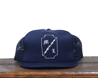 Vintage Trucker Hat Snapback Baseball Cap ML Electric Co Supply Electrician Hardware Parts Electricity