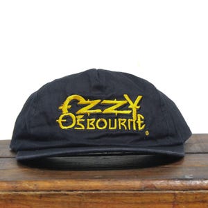 Vintage 90s Trucker Hat Snapback Baseball Cap Ozzy Osbourne