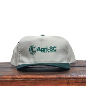 Vintage Trucker Hat Snapback Baseball Cap Agri-SC Soil Treatment Dirt Farm Agriculture Chemicals Conditioner Crop
