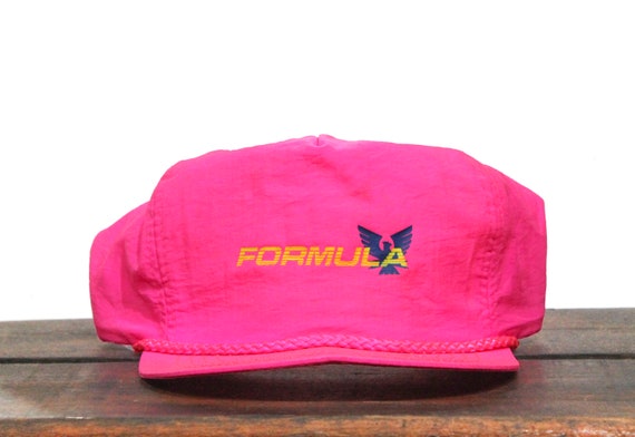 Vintage Neon Hot Pink Trucker Hat 