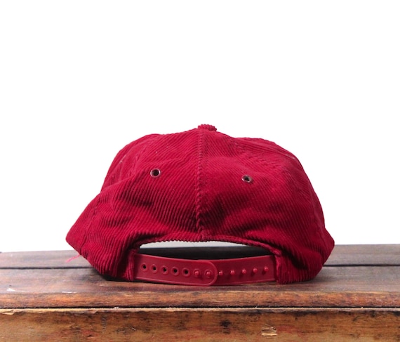 Vintage 80s Faded Red Corduroy Marlboro Cigarettes Tobacco Sports