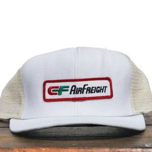 Vintage CF Consolidated Freightways Air Freightways Air Freighting Shipping Cargo Plane Trucker Hat Snapback Baseball Cap Aufnäher