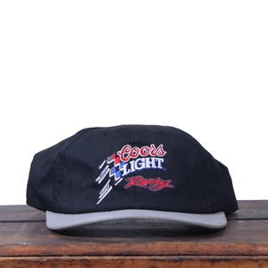 Vintage 90er Jahre Coors Light Racing Sterling Martin Nascar Silver Bullet Bankett Rockies Big Logo Snapback Hut Baseballkappe Made In USA