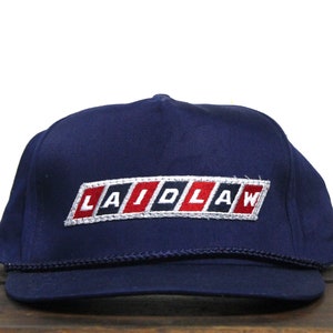 Vintage Trucker Hut Snapback Baseball Cap Laidlaw Freight Transport Trucking Hauling Aufnäher