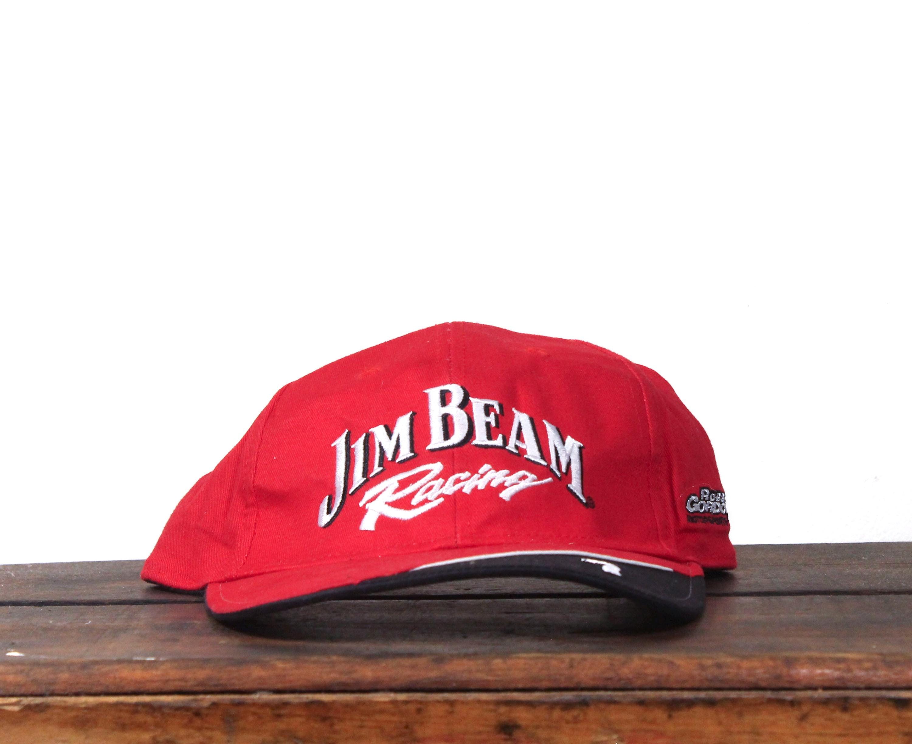 Vintage Y2K Jim Beam Racing Nascar Hat: Bourbon Whiskey Strapback