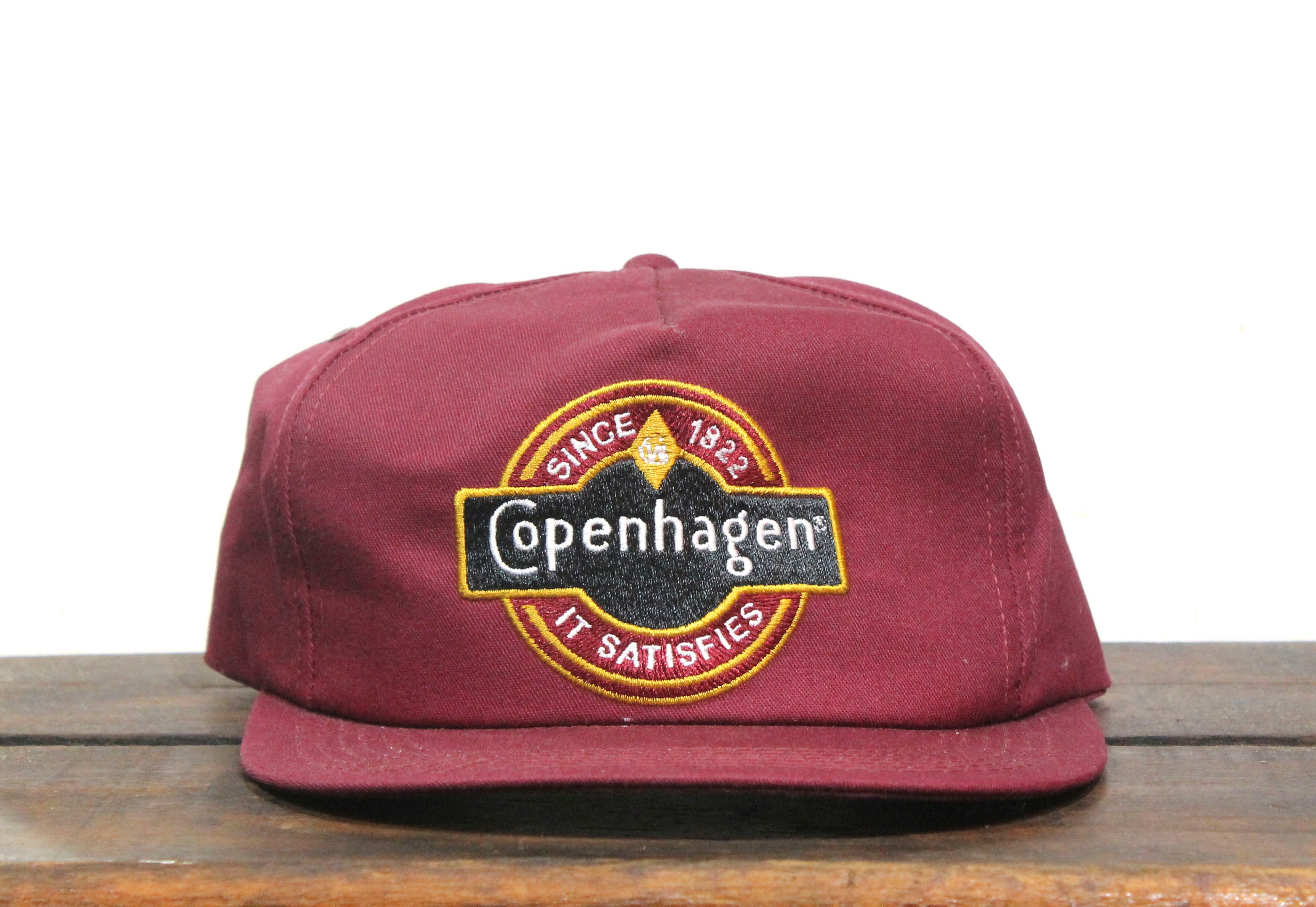 Vintage Maroon Trucker Hat Snapback 