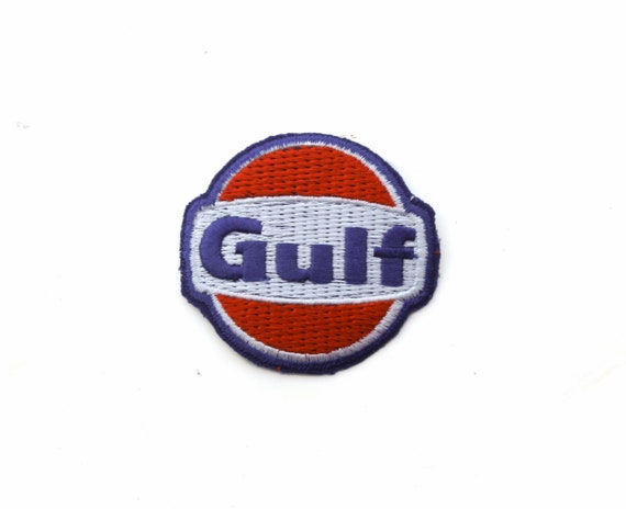 Vintage Gulf Gas Station Oil Racing Fuel Embroidered Patch | Etsy