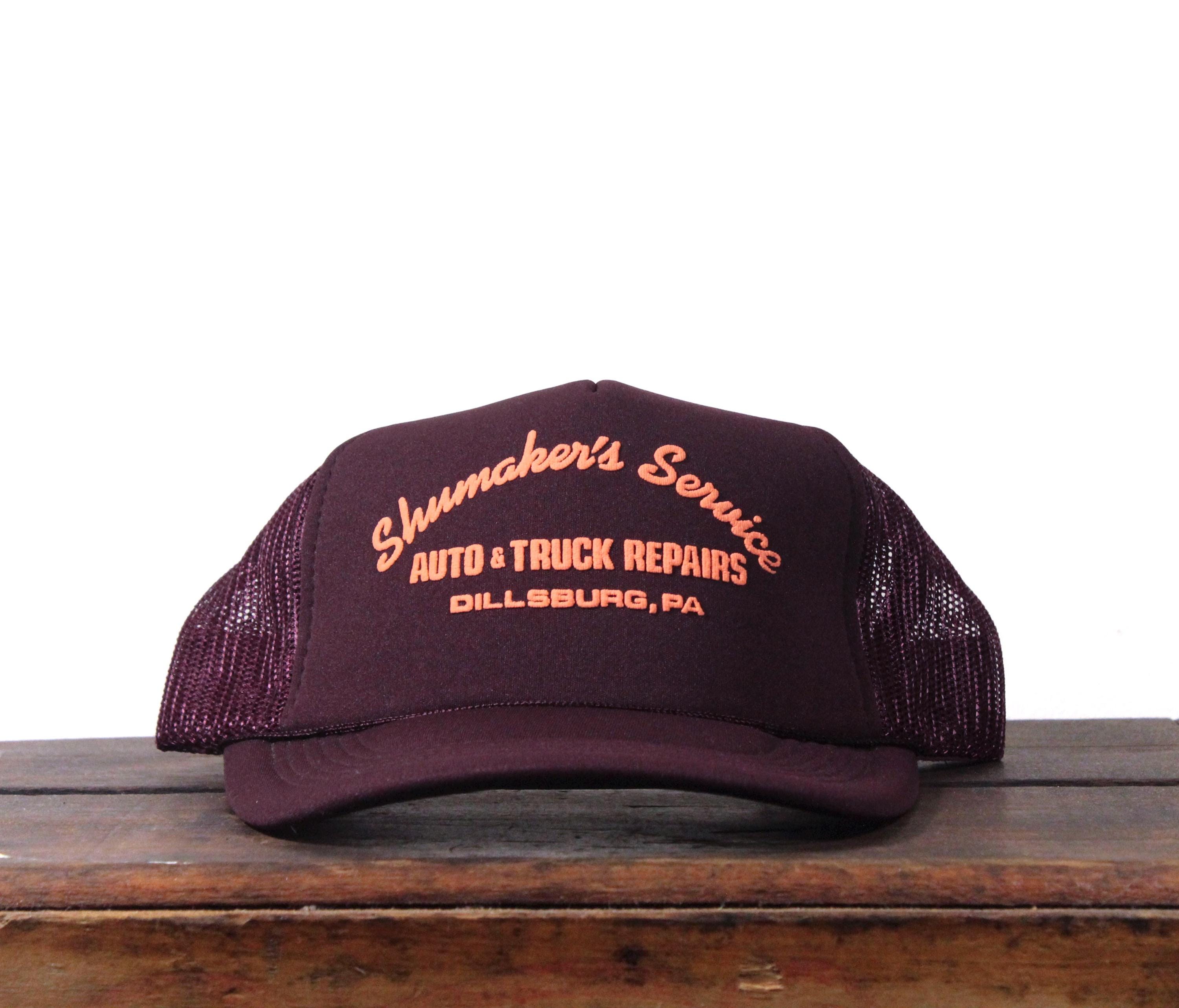 Casquette Trucker Snap-Back Vintage "Service Volant" Made In USA, Bleue, Taille Unique