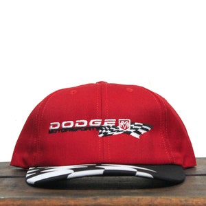 Vintage 90s Dodge Motorsports Ram Mopar Racing Cars Nascar Different Snapback Hat Baseball Cap Made In USA