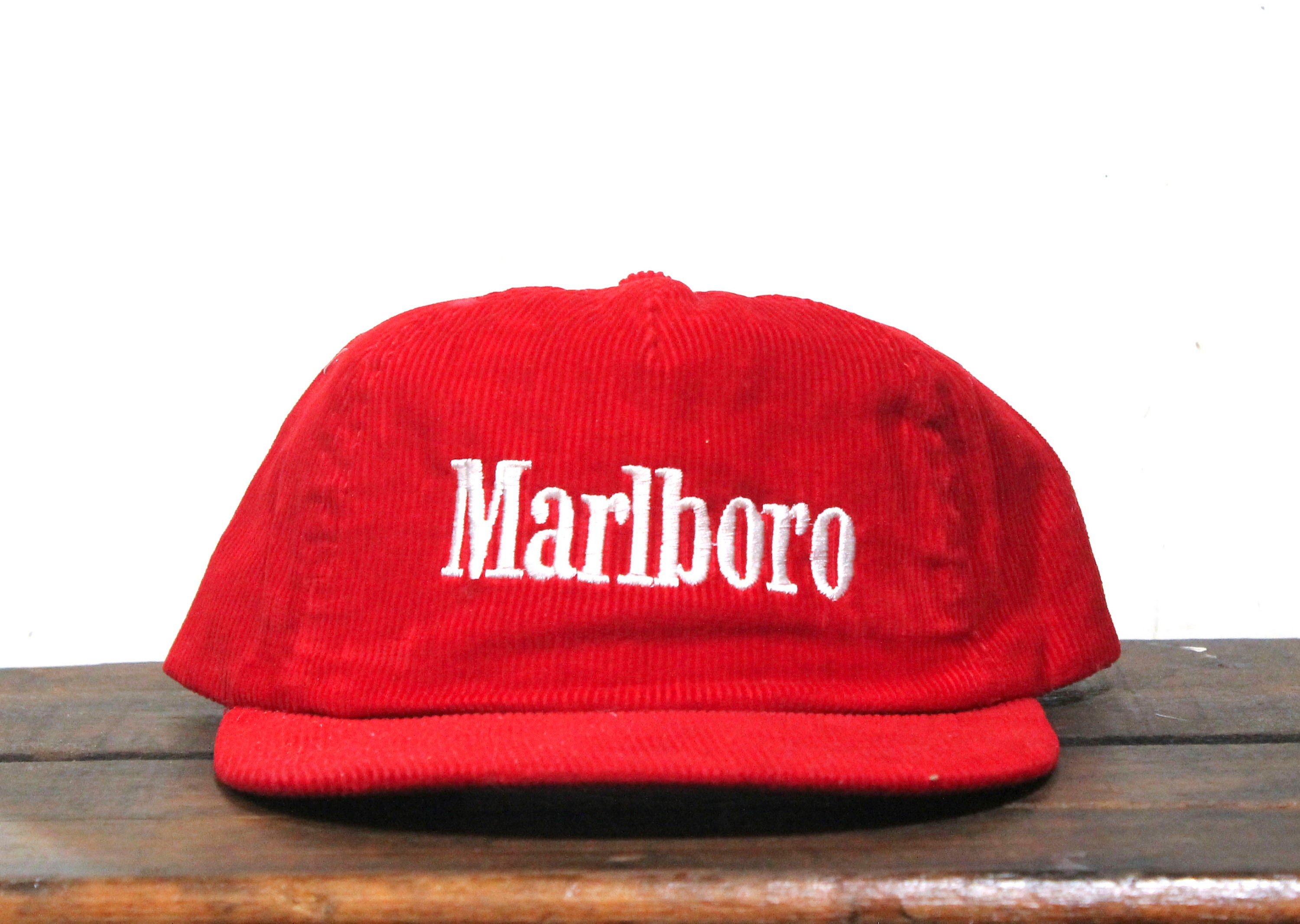 Vintage 80s Red Corduroy Marlboro 