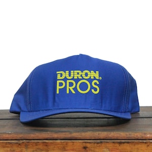 Vintage Duron Pros Paints & Wallcoverings Factory House Bucket Paint Rainbow Logo Trucker Hat Snapback Baseball Cap Made In USA