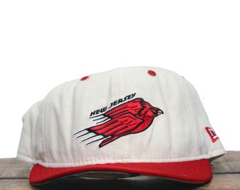 Vintage 90s New Jersey Cardinals Minor League MILB Team St Louis Cardinals New Era Wool Fitted Hat Baseball Cap 7 3/8 Made in USA