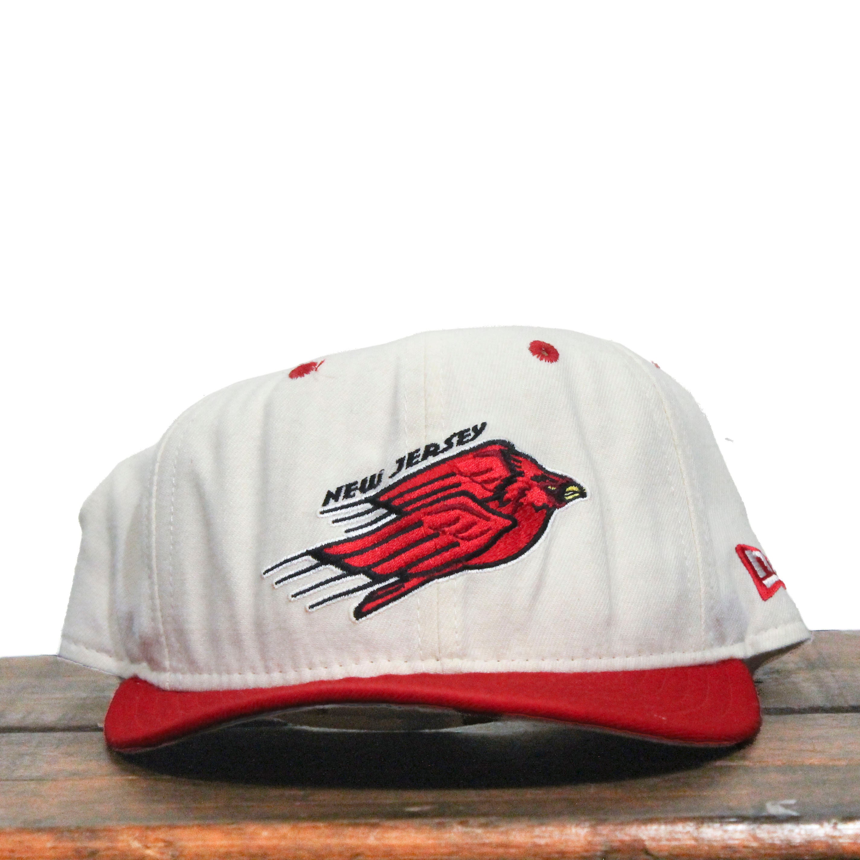 Vintage 90s New Jersey Cardinals Minor League Milb Team St Louis Cardinals New Era Wool Fitted Hat Baseball Cap 7 3/8 Made in USA