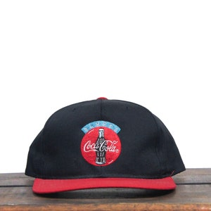 Vintage 90s Always Coca Cola Coke Classic Soft Drink Bottle Logo Soda Pop Snapback Hat Baseball Cap