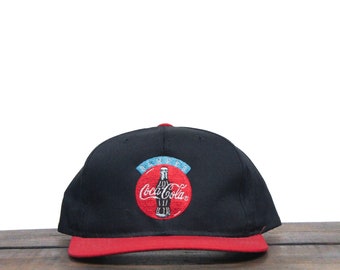 Vintage 90s Always Coca Cola Coke Classic Soft Drink Bottle Logo Soda Pop Snapback Hat Baseball Cap