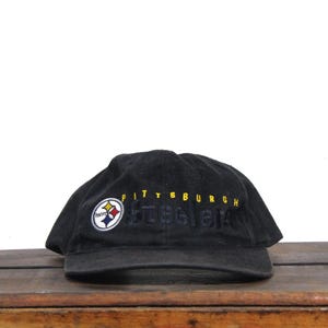 Vintage 90s Pittsburgh Steelers Football NFL Pennsylvania PGH Strapback Hat Baseball Cap