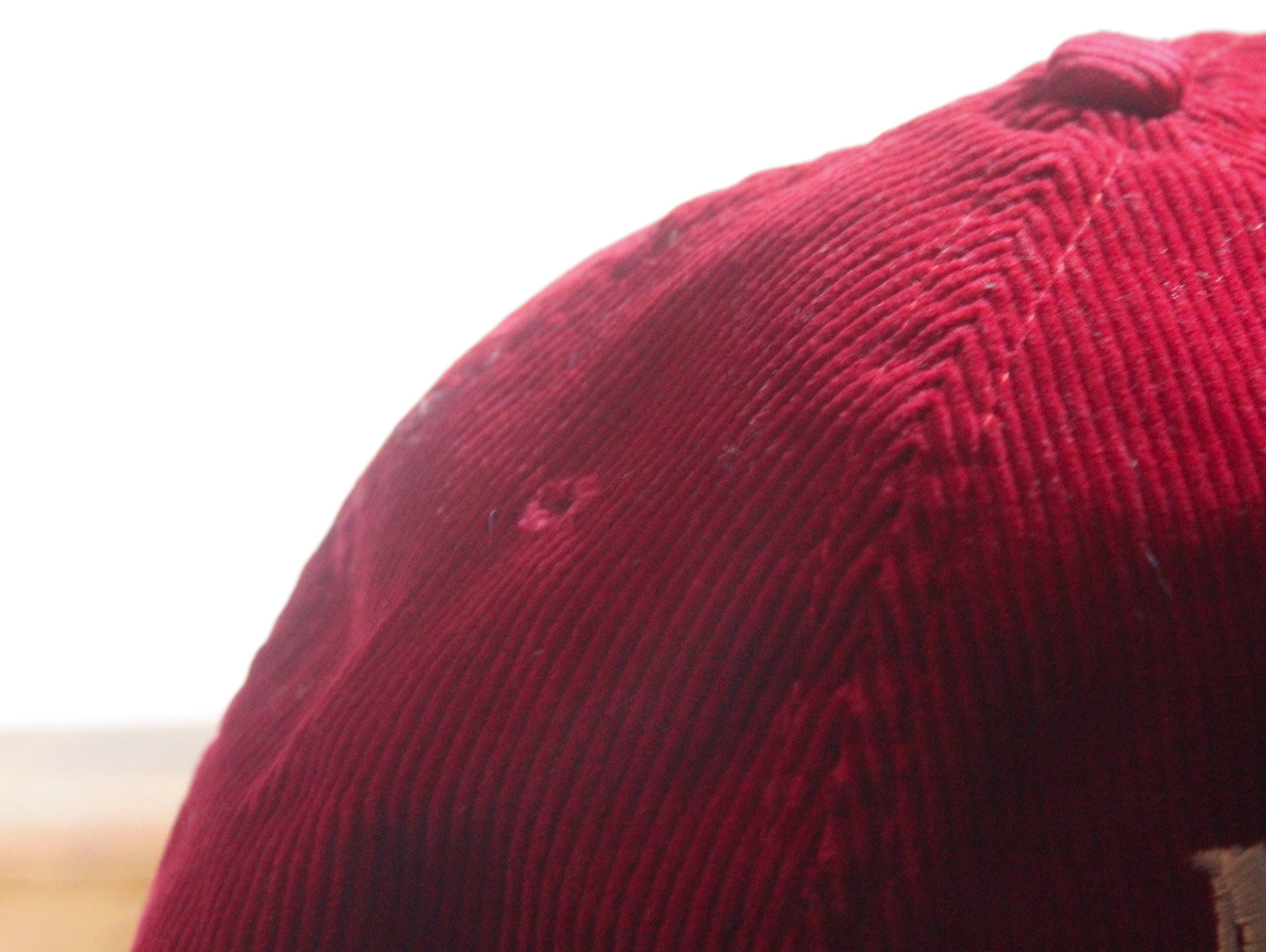 Vintage 80s Red Corduroy Marlboro Cigarettes Tobacco Sports Cap