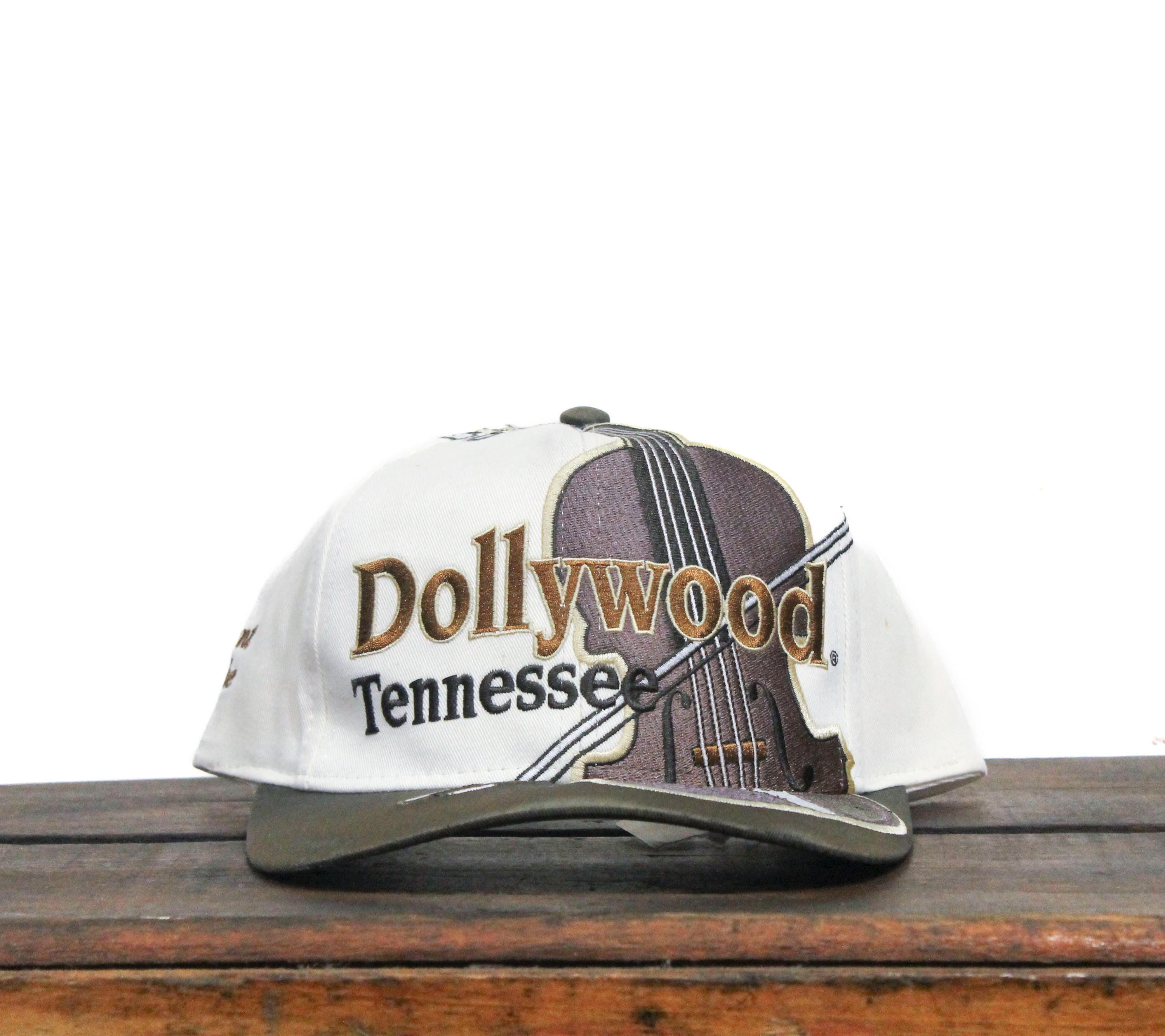 Dollywood Theme Park Snapback Hat White Navy Blue Embroidered Cotton Cap Vintage Dolly Parton Baseball Cap – Nashville Dollys main image 4
