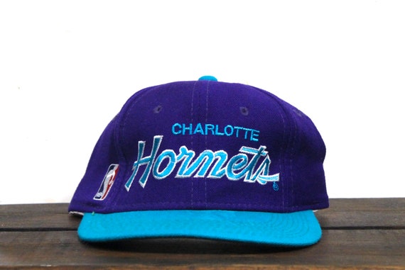 Vintage 90s Charlotte Hornets NBA Basketball Wool Sports