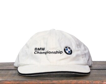 Vintage BMW Championship Golf Tournament Cars Motorcycles Unstructured Strapback Hat Baseball Cap