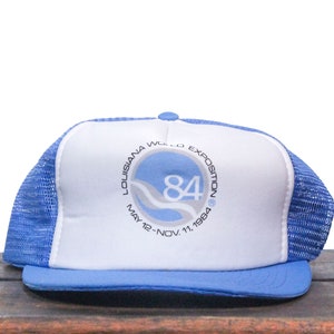 Vintage Trucker Hat Snapback Baseball Cap 1984 Louisiana Worlds Exposition Fair Expo