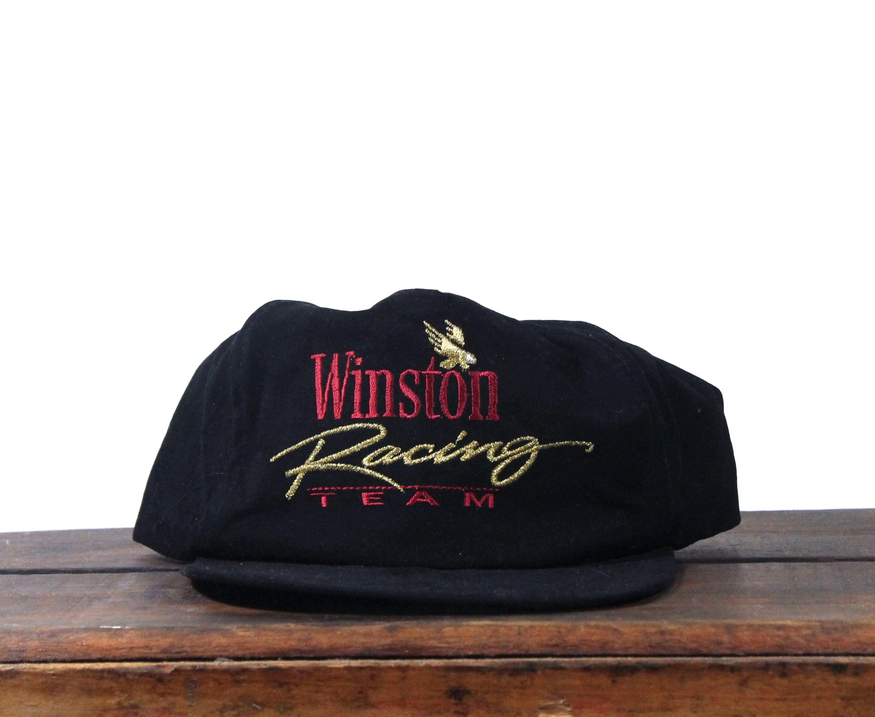 Winston Racing キャップ ブラック VINTAGE 企業 タバコ Winston Racing キャップ ブラック VINTAGE 企業 タバコ