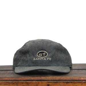 Vintage 90s Strapback Hat Baseball Cap Santa Fe New Mexico Southwest Town City