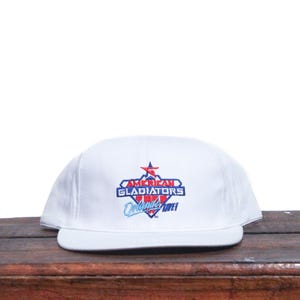 Vintage petite taille jeunesse Snapback Trucker Hat Casquette de baseball American Gladiators Orlando Live Florida Performance Television TV Show