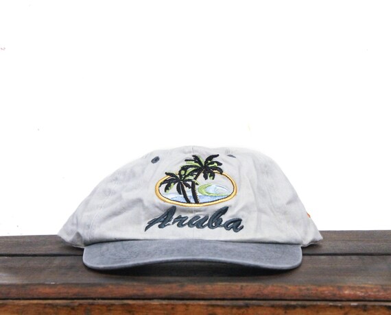 Aruba Brown BaseballCap One Happy Island & Est. 1499 Adjustable