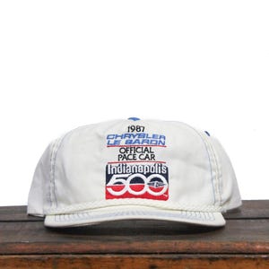 Vintage 1987 Chrysler LeBaron Official Pace Car Of The Indianapolis 1993 Indy 500 Winner Trucker Hat Snapback Baseball Cap Made In USA