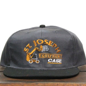 Vintage Case St Joseph Equipment Tractor Farm Equipment Dealer International Harvester Minnesota Wisconsin Trucker Hat Snapback Baseball Cap