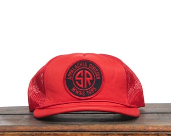 Cappello da camionista vintage invecchiato Cappello da baseball snapback SR Southern Railway Appalachia Division MW&S serve la ferrovia del treno merci del sud