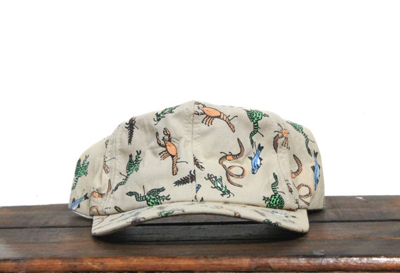 Vintage Bait Bugs Insects All Over Print Pattern Fly Fishing Flies Lures  Angler Fisherman Snapback Hat Baseball Cap Made in USA -  UK