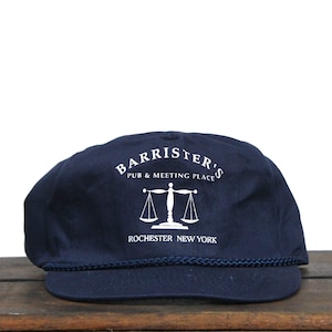 Vintage Barrister's Pub & Meeting Place Dive Bar Beer Drinking Rochester NY New York Snapback Trucker Hat Baseball Cap