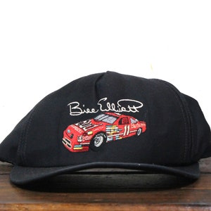 Vintage 80s Bill Elliott Budweiser Racing Team Bud Light King Of Beers Winston Cup Trucker Hat Snapback Baseball Cap USA Made