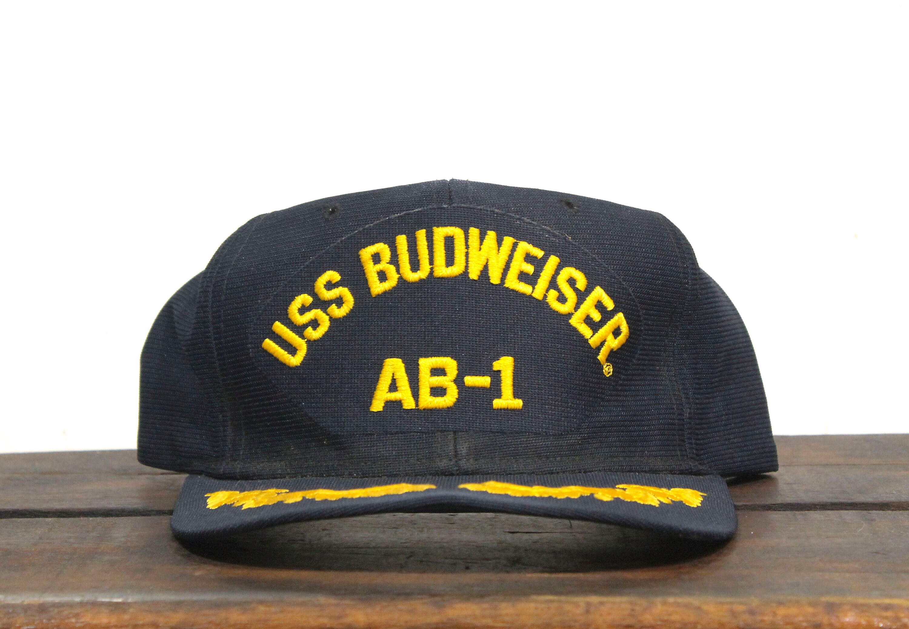 Vintage 80s USS Budweiser Beer Military 