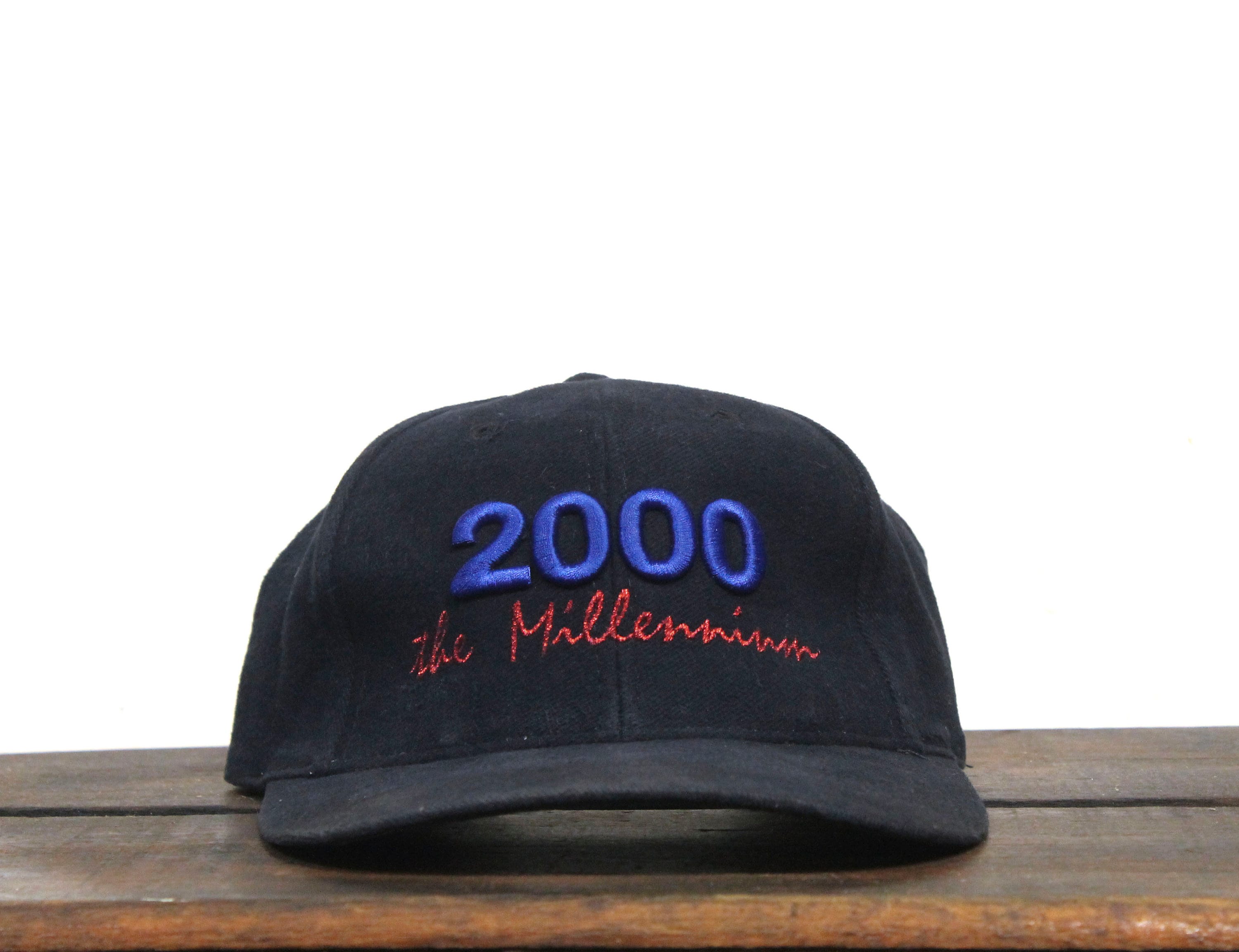 Vintage 90s Strapback Hat Baseball Cap the Year 2000 Millennium