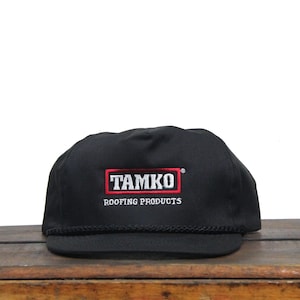 Vintage Trucker Hat Snapback Baseball Cap Tamko Roofing Products Singles Supply Company Building Home House Construction Roofer