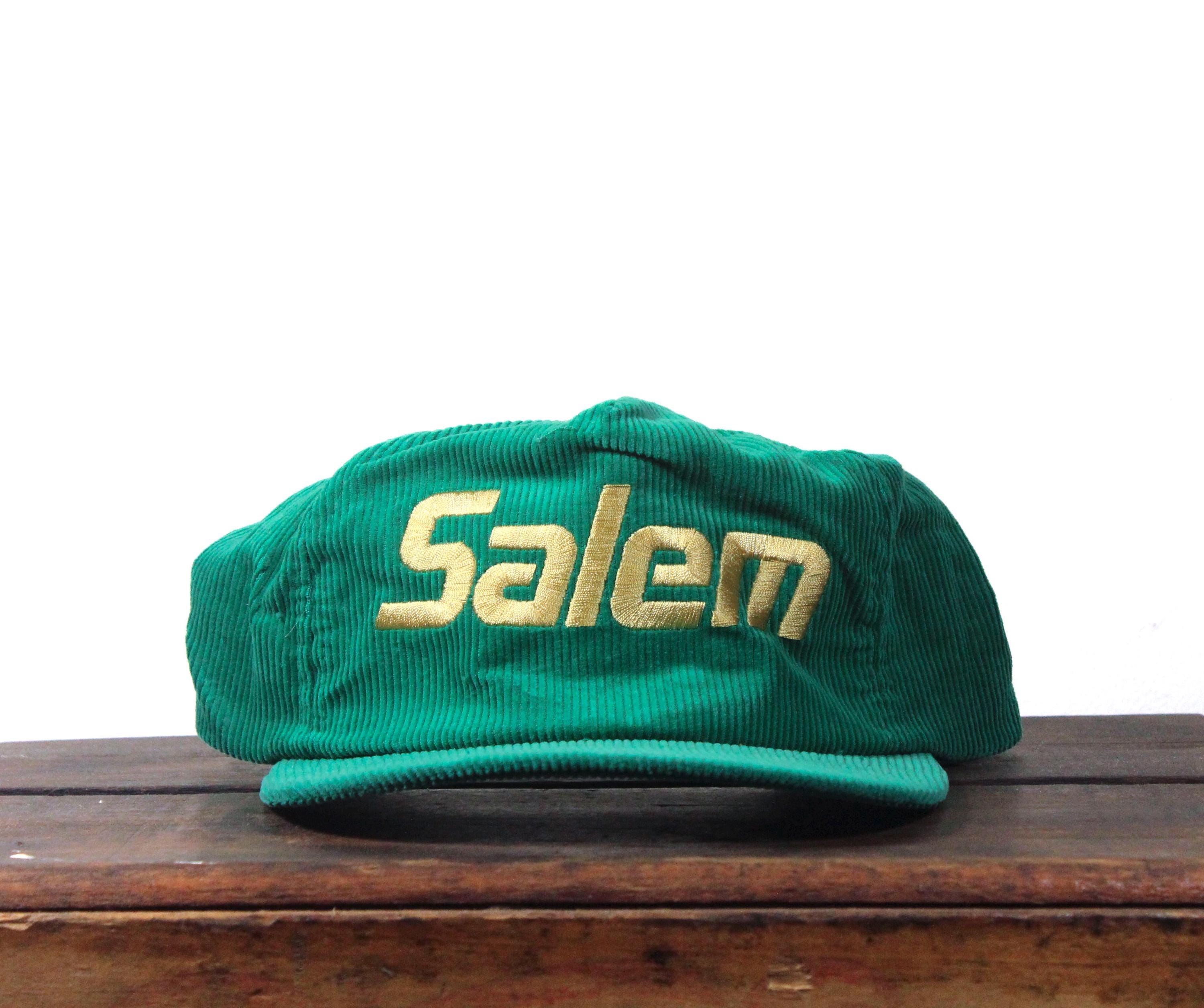 Vintage 80s Kelly Green Corduroy Salem Cigarettes Tobacco Smoking