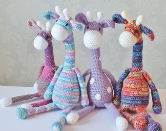 Amigurumi PATTERN Crochet Giraffe Toy Stuffed Animal DIY