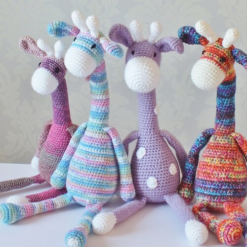 Amigurumi PATTERN Crochet Giraffe Toy Stuffed Animal DIY