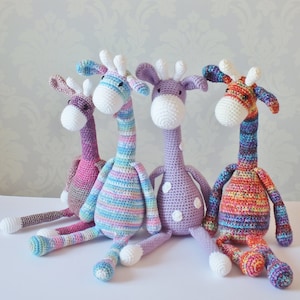 Crochet Giraffe Pattern Amigurumi Giraffe Pattern PDF tutorial DIY crochet animal craft gift
