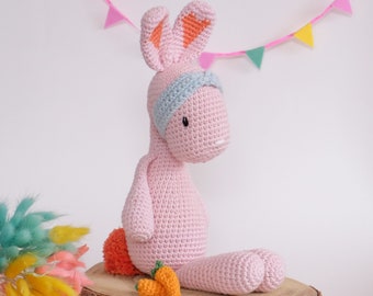 Amigurumi crochetPATTERN PDF Download Blossom the Bunny. Crochet Stuffed Toy Animal