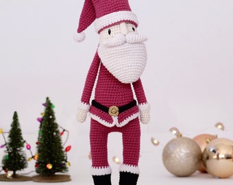 Amigurumi Tall Santa Crochet PATTERN ONLY