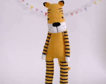 Amigurumi PATTERN Smudge the Tiger Crochet PDF  Download diy Stuffed Animal Toy