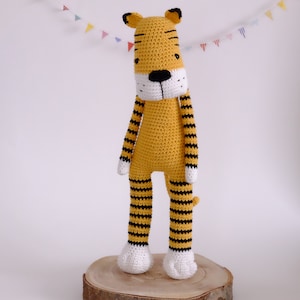 Amigurumi PATTERN Smudge the Tiger Crochet PDF Download diy Stuffed Animal Toy image 1