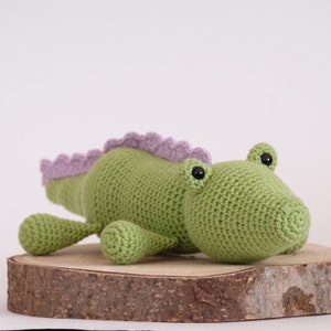 SOLO MODELLO Coccodrillo Amigurumi all'uncinetto Scarica in PDF Peluche regalo per bambini immagine 3